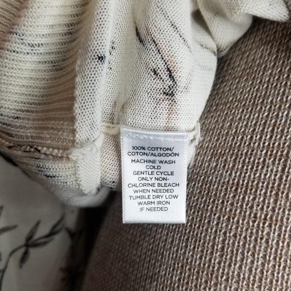 LOFT Sweater Cardigan Floral Print button down - Picture 8 of 9